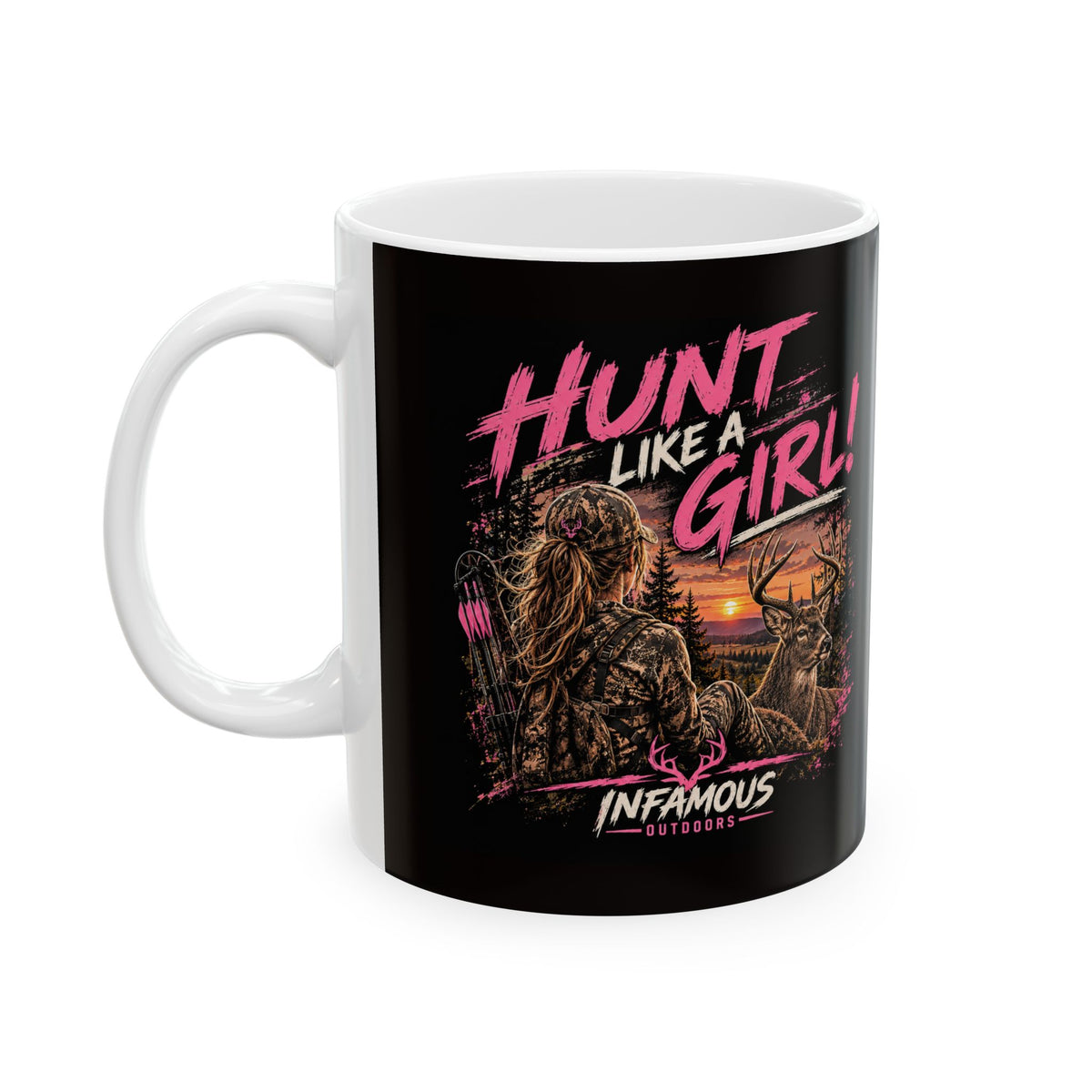 Hunt Like A Girl-Ceramic Mug, 11oz