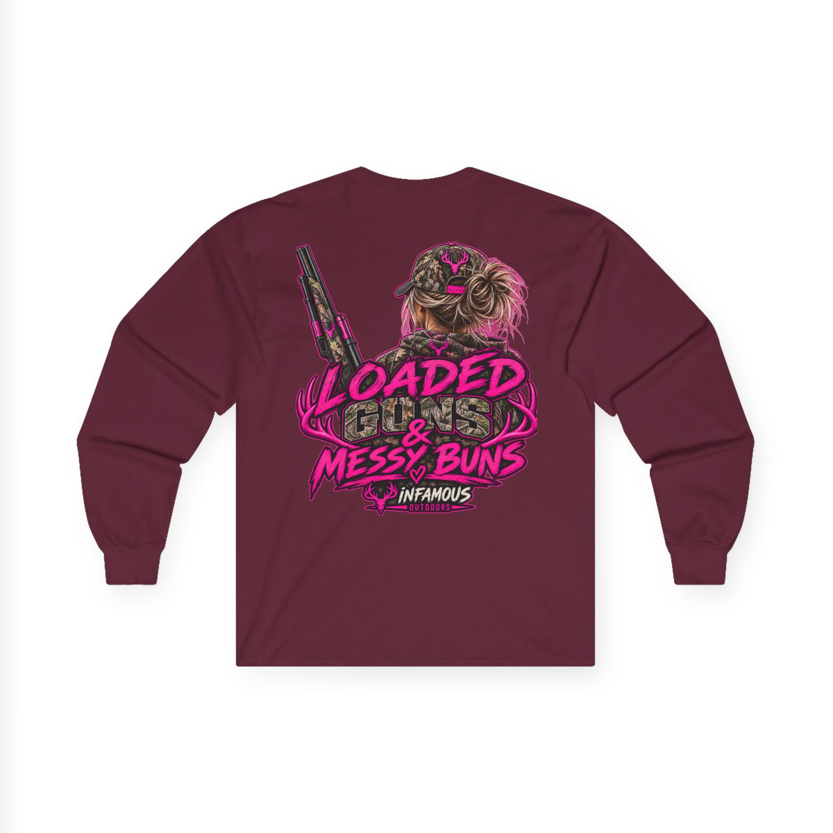 Loaded Guns & Messy Buns-Long Sleeve (Adult)