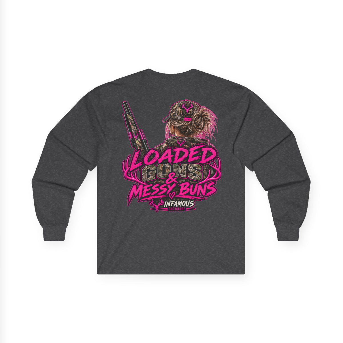 Loaded Guns & Messy Buns-Long Sleeve (Adult)