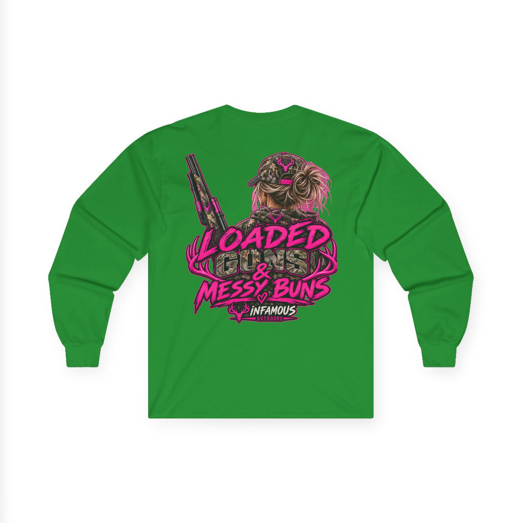 Loaded Guns & Messy Buns-Long Sleeve (Adult)