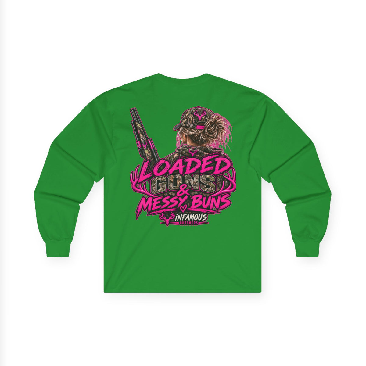 Loaded Guns & Messy Buns-Long Sleeve (Adult)