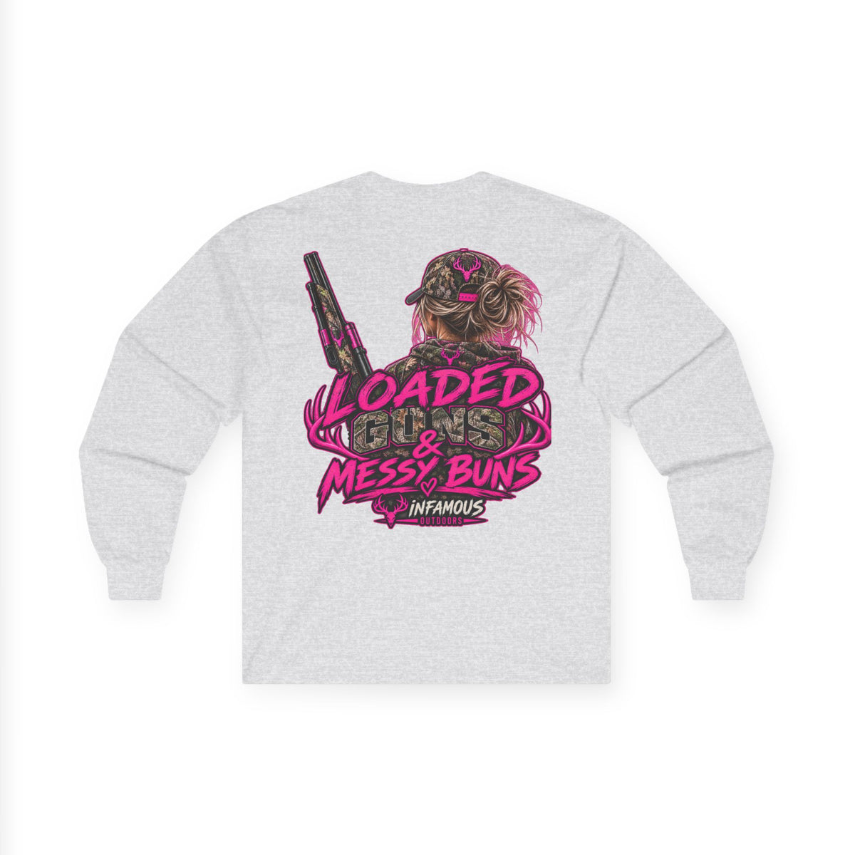 Loaded Guns & Messy Buns-Long Sleeve (Adult)