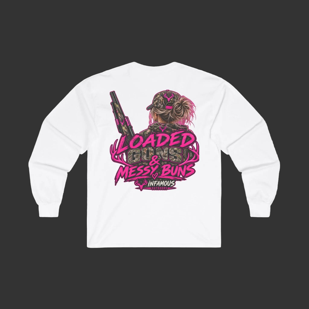 Loaded Guns & Messy Buns-Long Sleeve (Adult)