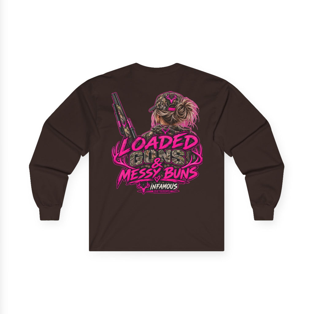Loaded Guns & Messy Buns-Long Sleeve (Adult)