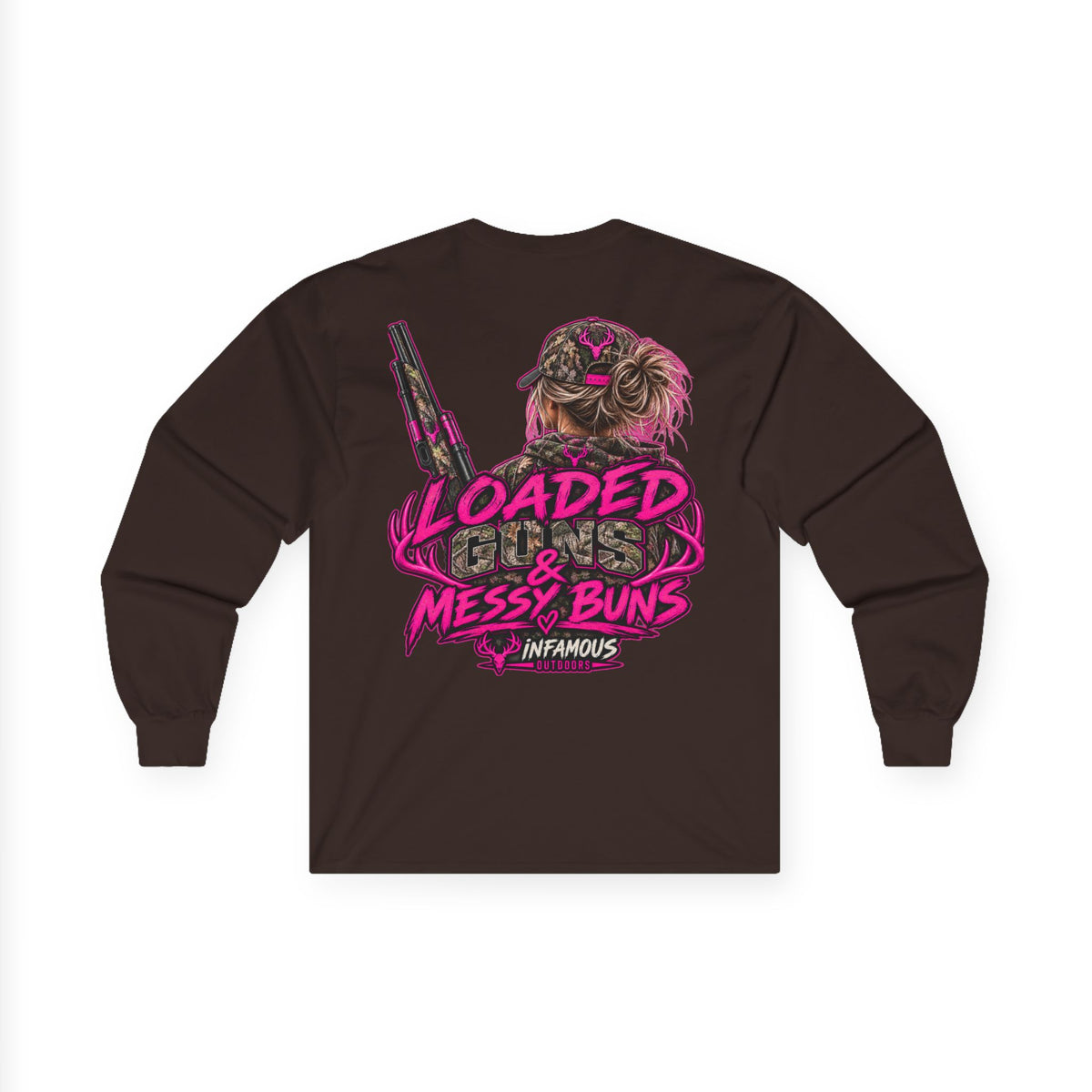 Loaded Guns & Messy Buns-Long Sleeve (Adult)